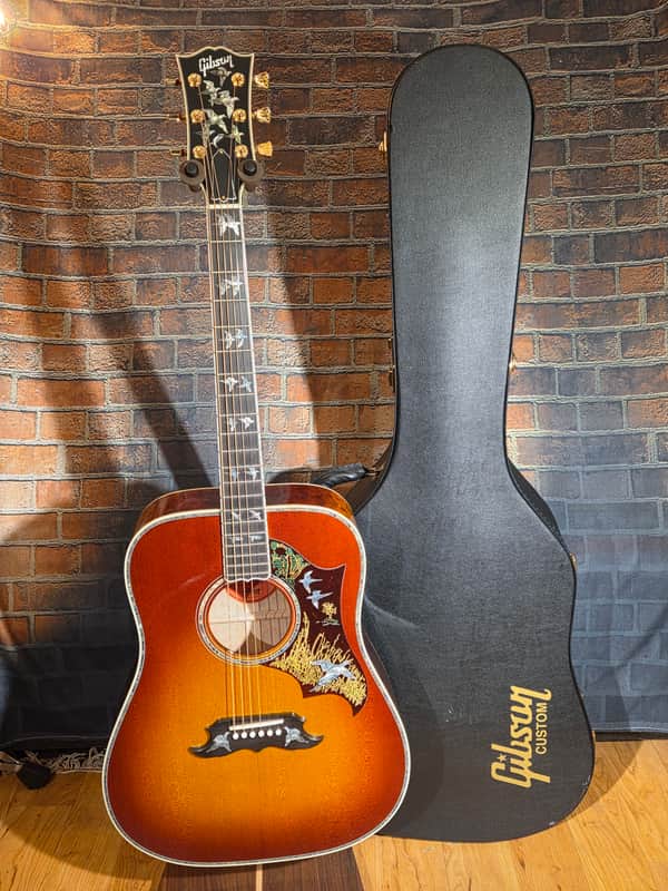 Gibson 2024 Custom Shop STUNNER PSL Doves In Flight Quilt Wildfire Burst 1 of 5 w/ OHSC, CoA & Build Sheet image 1
