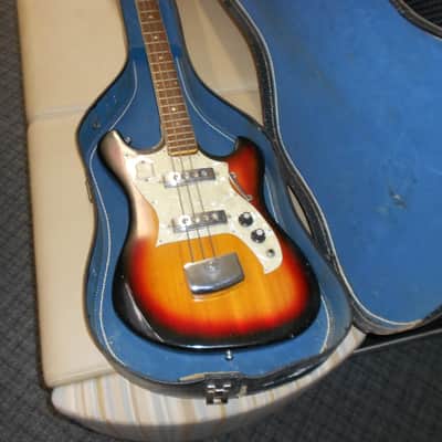 No Name, Teisco P-Bass copy 1960's - sunburst image 3