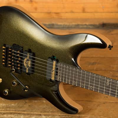Schecter C-1 FR S 50th Anniversary - Ebony - Gold Burst image 5