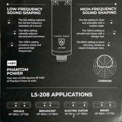 Lauten Audio LS-208 Large Diaphragm Cardioid Condenser Microphone with Custom Pop Filter image 6