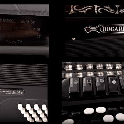 TOP Quality Chromatic Button Accordion Bugari Armando Super Cassotto Extra Banger Exclusive-120 bass image 11