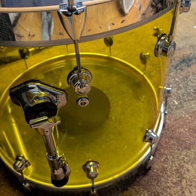 SJC Custom Drums 2007 - Yellow Acrylic image 9