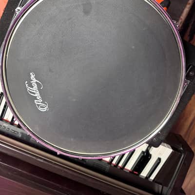 Ashthorpe 1 Ashthorpe Snare Drum Set with Remo Head (Black) - Student Beginner Kit with Stand, Padded Gig Bag, Practice Pad, Neck Strap, and Sticks image 9