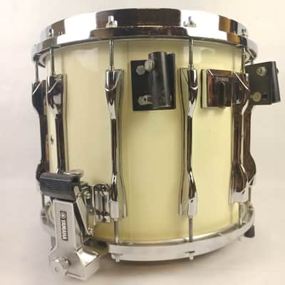Yamaha 12x14"Field Corps Marching Snare Drum White Japan Die-Cast Rim 80s MS8014 image 5