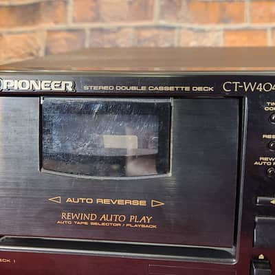 Pioneer CT-W404R Stereo Double Cassette Deck - One Side Non-Functioning image 2
