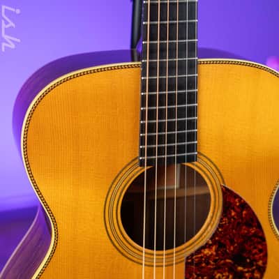 1986 Franklin Guitar Co. OM-28 Acoustic Guitar Natural image 6