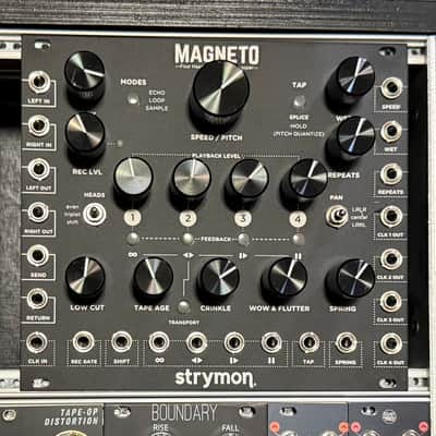 Strymon Magneto Four Head dTape Echo and Looper Eurorack Unit 2010s - Black image 1