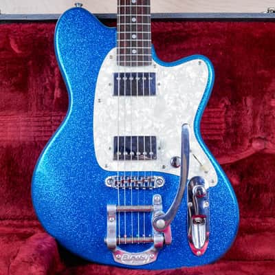 Ibanez Talman TC825 MIJ 1996 Flaked Blue Sparkle Factory Bigsby Super '58 Pickups Fujigen Japan w/ OHSC