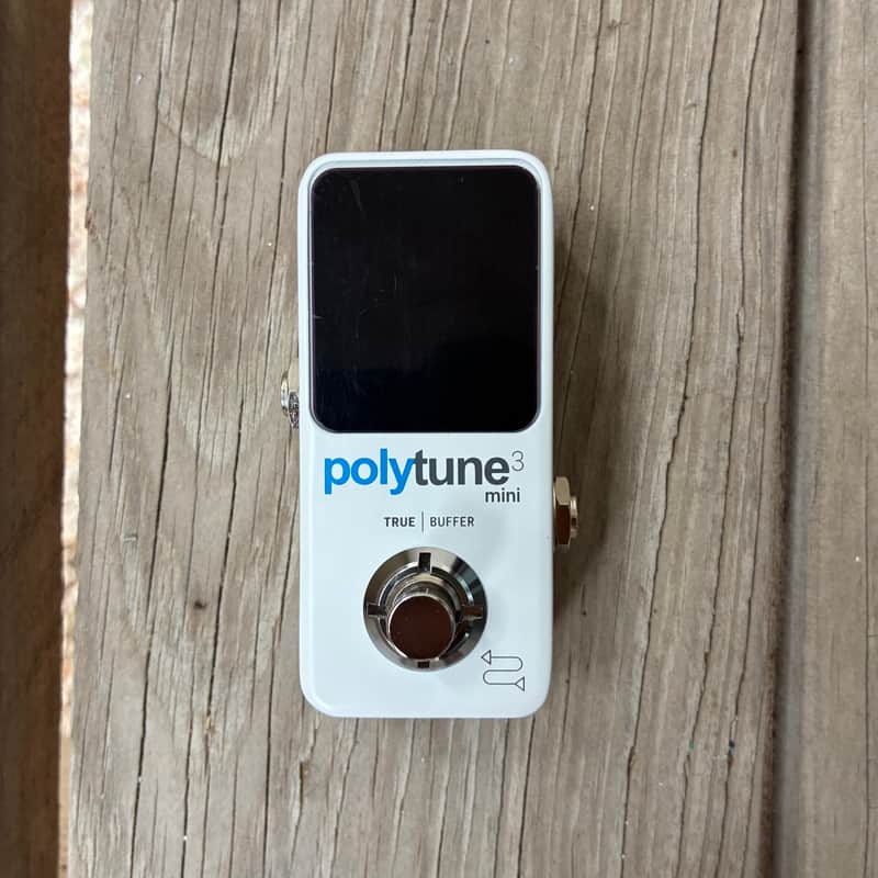 TC Electronic Polytune 3 Mini Polyphonic Tuning Pedal 2019 - Present - White electric guitar pedal image 1