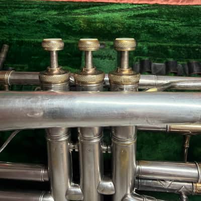 True Tone  Buescher C14 Virtuoso Cornet " 1912 - Silver Plated image 14