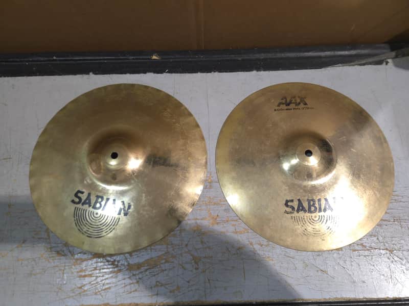 Sabian 13" AAX X-Celerator Hi-Hat Cymbals (Pair) 2007 - 2018 - Natural image 1