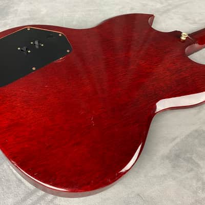 Heerby SG Kasuga MIJ Rare! Neck Thru 1977 Trans Red image 8