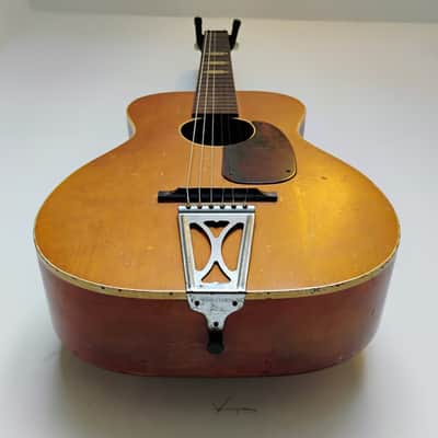 Harmony H927 "Stella" Parlor Tailpiece Guitar - 1960s - Natural - AS-IS image 11