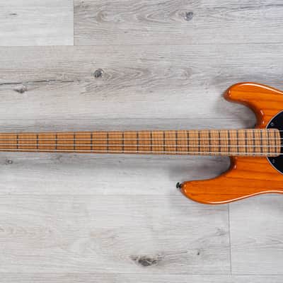 Ernie Ball Music Man StingRay Special 4-String H Bass, Trans Amber, Flame Maple image 6