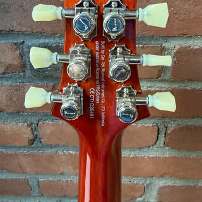 2020 PRS SE Paul's Guitar - Amber with Upgraded Kluson Locking Tuners image 9