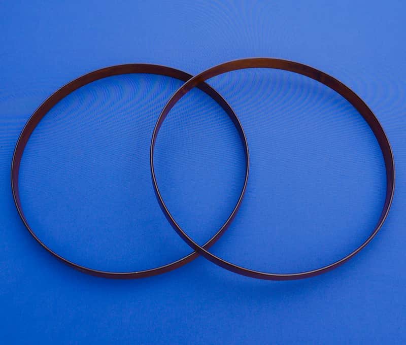 Camco LA Maple Keller Bass Drum Hoops 22" Vintage image 1