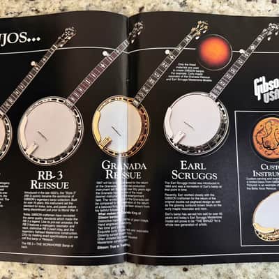 Gibson That Bluegrass collection brochure catalog banjo mandolin 1988 RB-250 3 Granada reissue Earl Scruggs A F-5L A-5G image 2