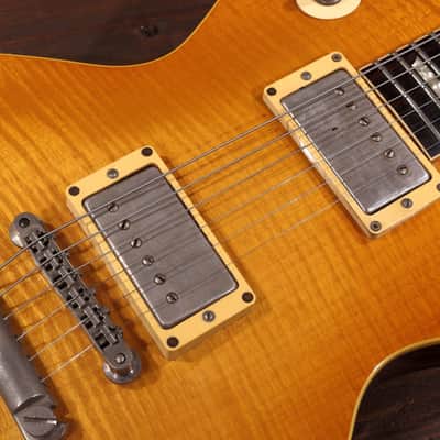 1985 Greco Les Paul Rock Spirits Standard - Honey Burst - Stunning Flame Top image 11