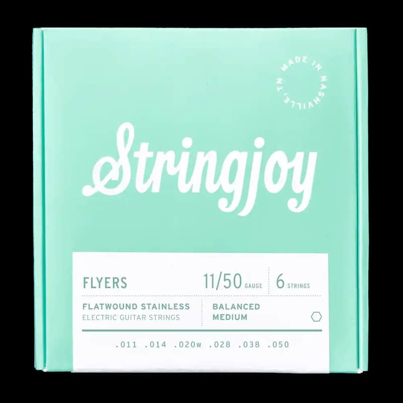 Stringjoy Flyers Flatwound Stainless Steel Electric Guitar Strings, 11-50 image 1