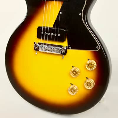 Rare 1975 Greco LJ-600 Les Paul Special Style Yellow Sunburst MIJ Vintage Japan P-90 w/ Case image 4