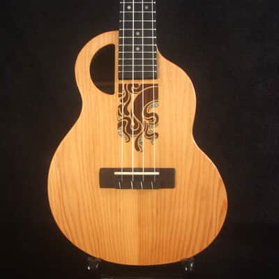 Handmade Concert Ukulele, Solid Taiwania, Mahogany, Abalone Inlay, Soft-bag, Bruce Wei UKB15-2007 image 1
