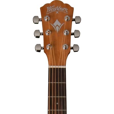 Washburn WD7S Harvest Series Dreadnought Solid Spruce Top Mahogany Neck 6-String Acoustic Guitar image 8