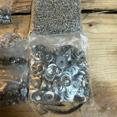 bulk lot of tuner Ferrules and bushings machine head screws for luthier repairs b image 4