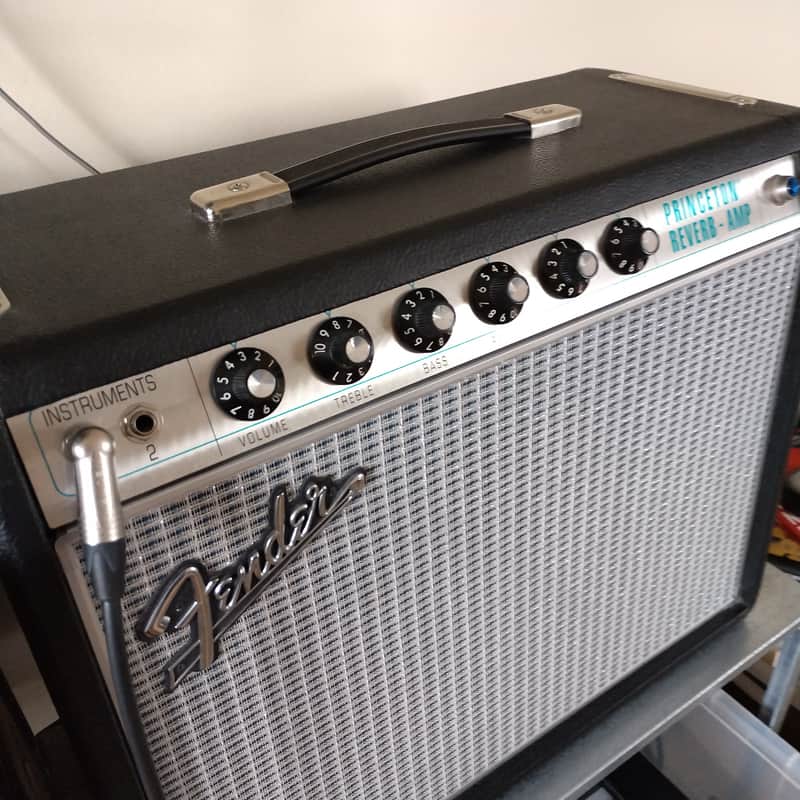 Fender '68 Custom Princeton Reverb-Amp 12-Watt 1x10" Guitar Combo 2013 - Present - Black image 1