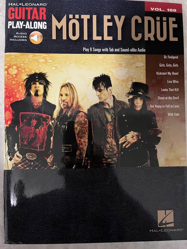 Motley Crue- Guitar Play-Along - Guitar Tab / Tablature Book and Backing Tracks image 1