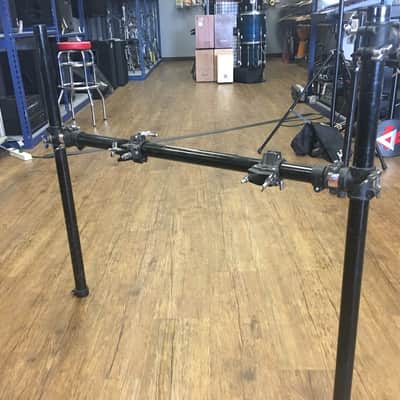 Used Large Gibraltar Drum Rack Straight Bars Black image 2