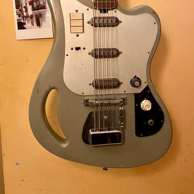 Teisco TB-64 Bass VI 1964 - Green image 2