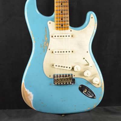 Mint Fender Limited Edition '58 Stratocaster Heavy Relic - Super Faded Aged Taos Turquoise image 1