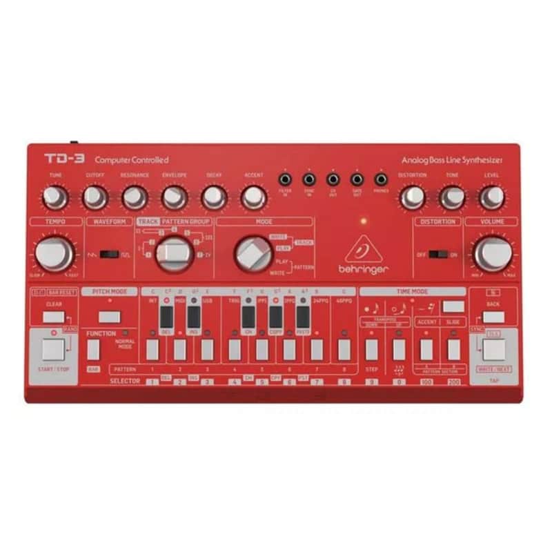Immagine Behringer TD-3 Analog Bass Line Synthesizer 2019 - Present Red - 1