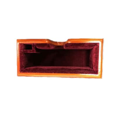 VIOLIN Stand Solid Mahogany Wood Stand w Bow Holder Velvet Plush Cushion image 3