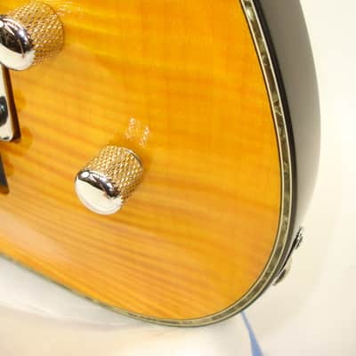 DBZ Barchetta FM Electric Guitar, Amber w/ Case image 6