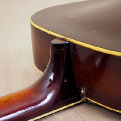 1940s Regal Vintage Archtop Acoustic Guitar, Spruce & Mahogany, USA-Made w/ Case image 15
