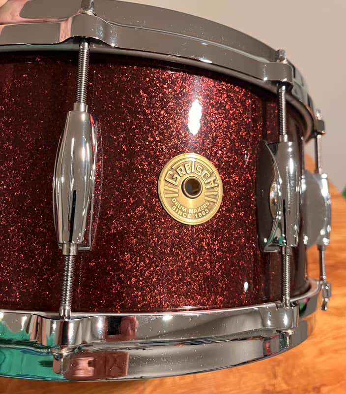 Gretsch USA Custom Snare 6.5x14 - Burgundy Sparkle image 1
