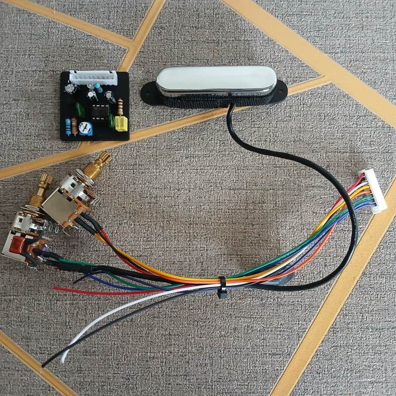 Veyz Sustainer Pickup - Telecaster Neck Design | Hosco Japan Push - Push Potentiometer & Tone Capacitor Included | Not a Sustainiac Stealth Pro Nor Fernandes Sustainer  | image 1