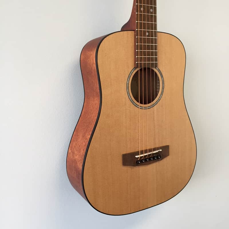 Cort AD Mini OP Standard Series 3/4-Size Spruce/Mahogany Dreadnought Open Pore Natural image 1