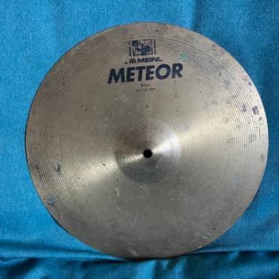 Meinl Meteor 14” Brass Hi-hat cymbals 1980s - Brass image 2