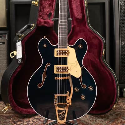 Gretsch Falcon Center Block LTD Electric Guitar with String-Thru Bigsby - Midnight Sapphire with Hardshell Case image 17
