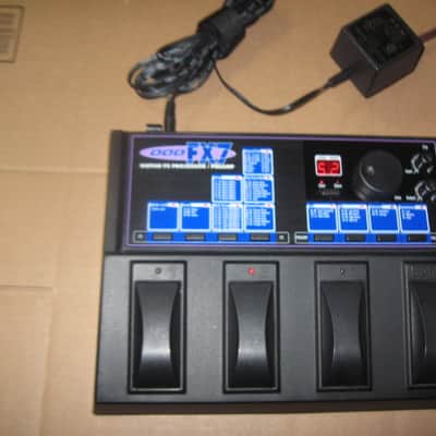 lightly used DOD FX7Guitar FX Processor / Preamp + NON original 9VAC adaptor (unit from December 1995) black, hard plastic casing, metal bottom plate (NO box, NO paperwork) image 21