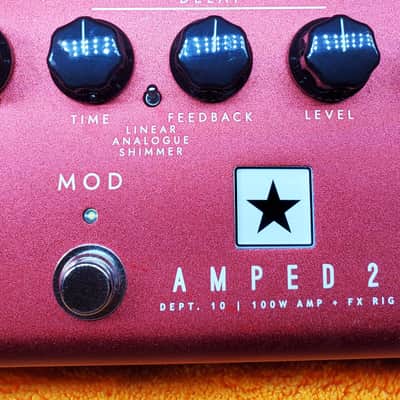 Blackstar AMPED 2 Dept. 10 100-Watt Guitar Amp Pedal 2023 - Present - Red image 3