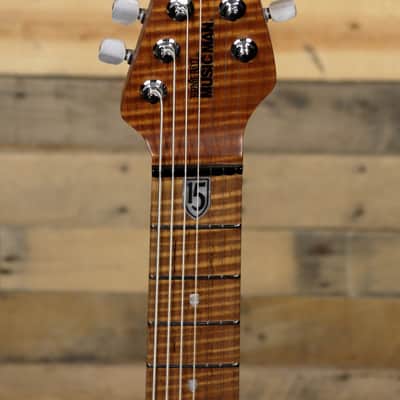 Music Man JP15 7-String Electric Guitar Tiger Eye w/ Case image 6