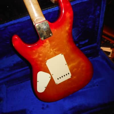 Schecter Van Nuys Hot Rod Custom Strat Super Rare! Curly Maple  1 Humbucker Cherry Sunburst image 18