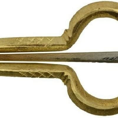 Handmade Rajasthani Folk Musical Morsing Jaw Harps Mukhchang Instrument Brass Morchang Brown image 4