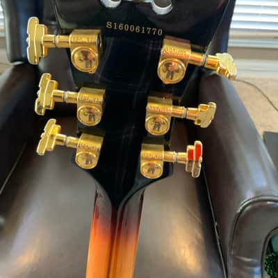 D'Angelico Excel EX-SS Semi-Hollow with Stop-Bar Tailpiece, 2016 Iced Tea Burst image 9