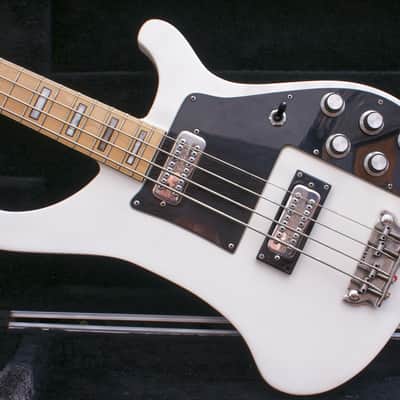 Vintage 1970's John Birch Bass In Rare Arctic White image 1