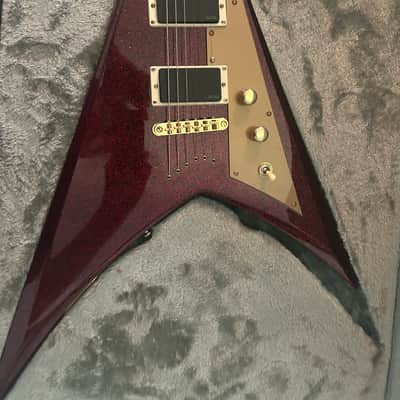 ESP LTD KH-V Kirk Hammett Signature 2023 - Present - Red Sparkle image 4