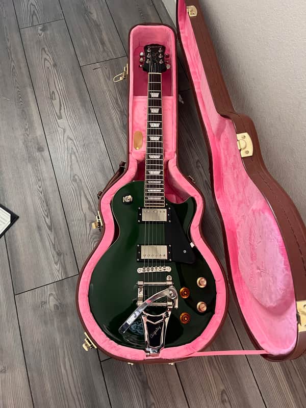Epiphone Joe Bonamassa Signature Les Paul Standard w/Bigsby and Hardshell Case, Inverness Green image 1